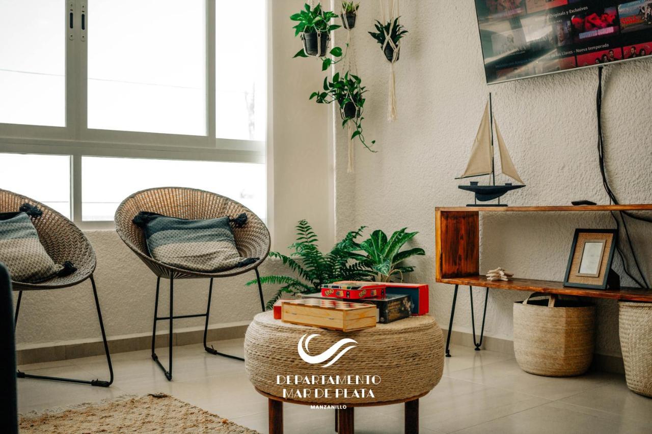 Hermoso Departamento Nuevo A 50 Metros De Playa!! Manzanillo Eksteriør billede