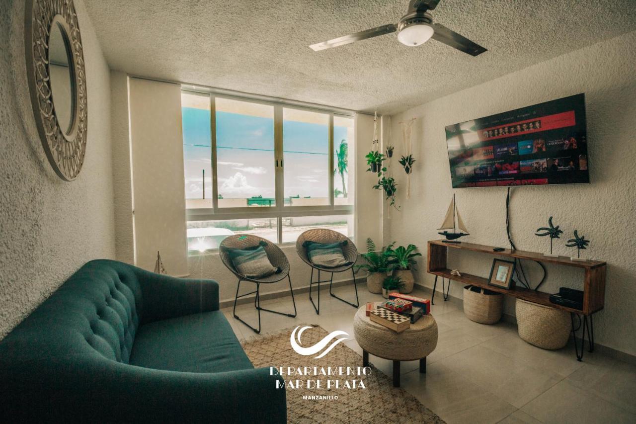 Hermoso Departamento Nuevo A 50 Metros De Playa!! Manzanillo Eksteriør billede